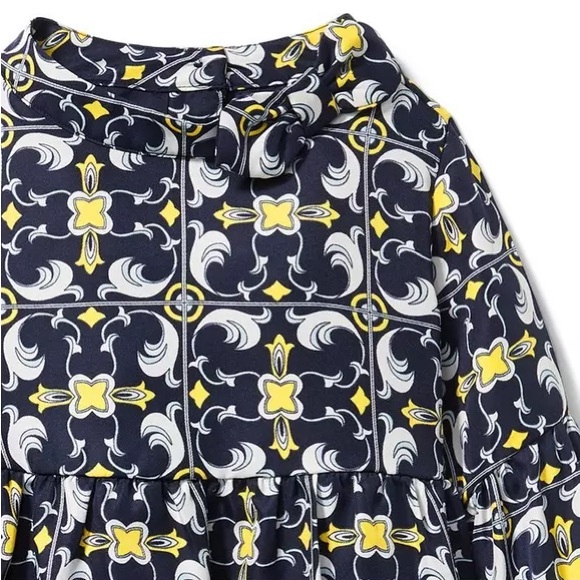 Janie and Jack Medallion Scarf Print Dress 3T - Picture 3 of 4